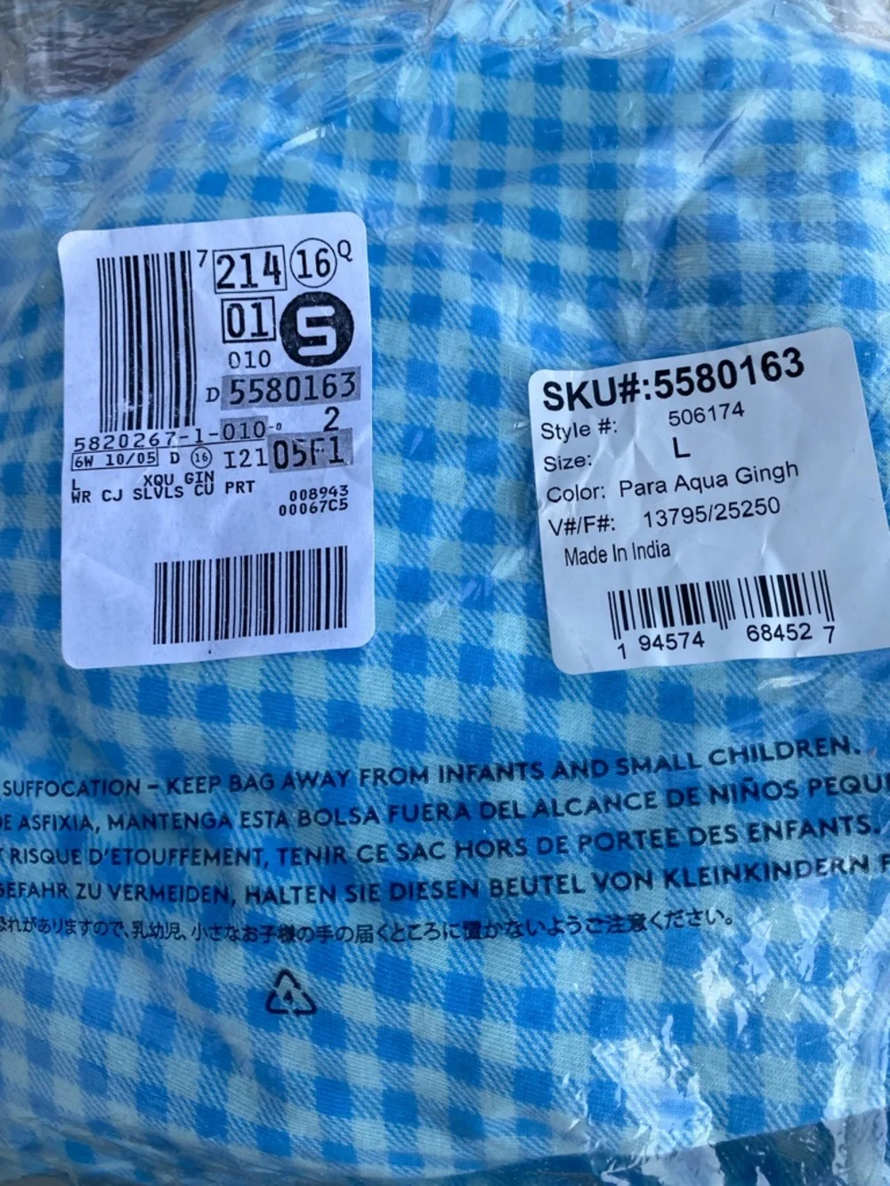 Lands’ End Dress Cover Up Size L NWT - Picture 3 of 8